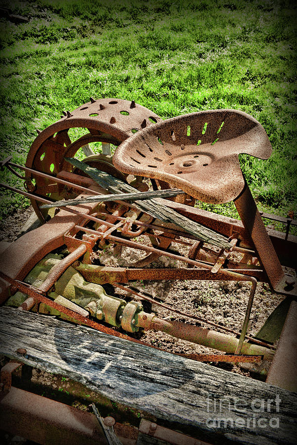 Antique Tractor Seat Old and Rusty Photograph by Paul Ward