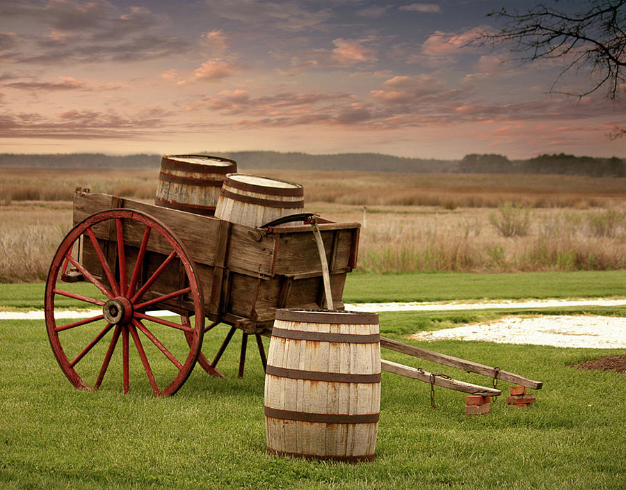 Antique Wagon Photograph by Angie Colona