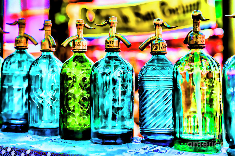 Antique Water Bottles Photograph by Rick Bragan