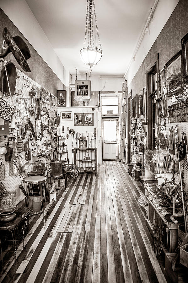 Antiques and Old Wood Floor Photograph by Marilyn Hunt