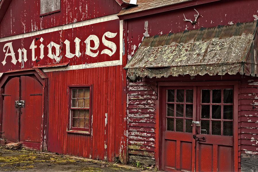 Antiques Red Barn Photograph by Karol Livote