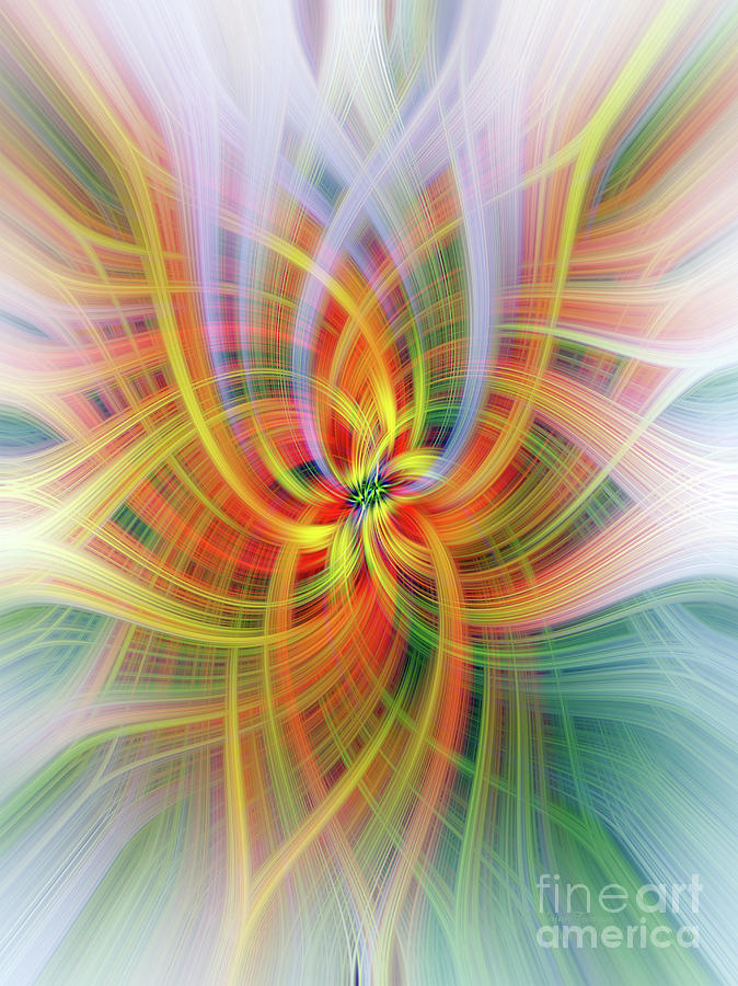 Antirrinhum Twirl Digital Art by Elaine Teague
