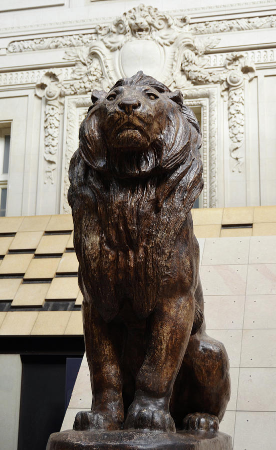 Antoine Louis Barye Seated Lion Sculpture Orsay Museum Paris France Photograph by Shawn OBrien