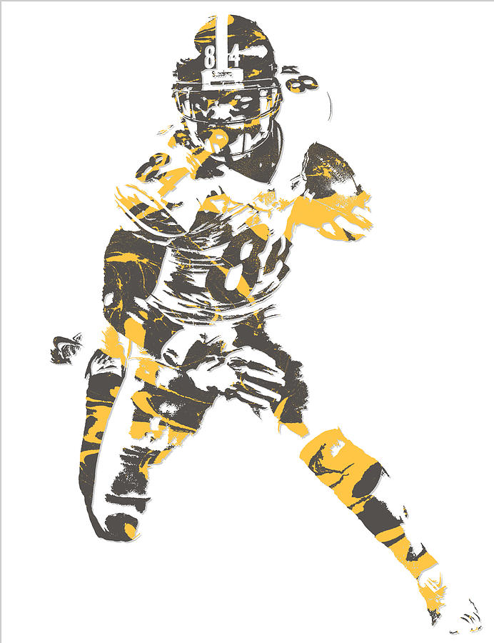 Antonio Brown Steelers Art 2 by Joe Hamilton