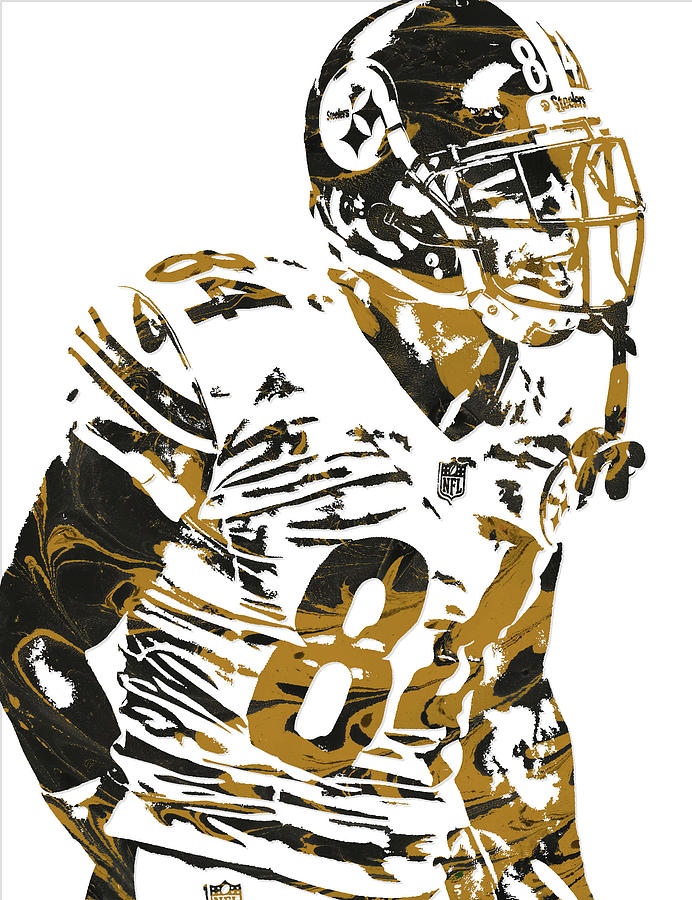 Antonio Brown Steelers Art 5 Poster by Joe Hamilton - Fine Art America