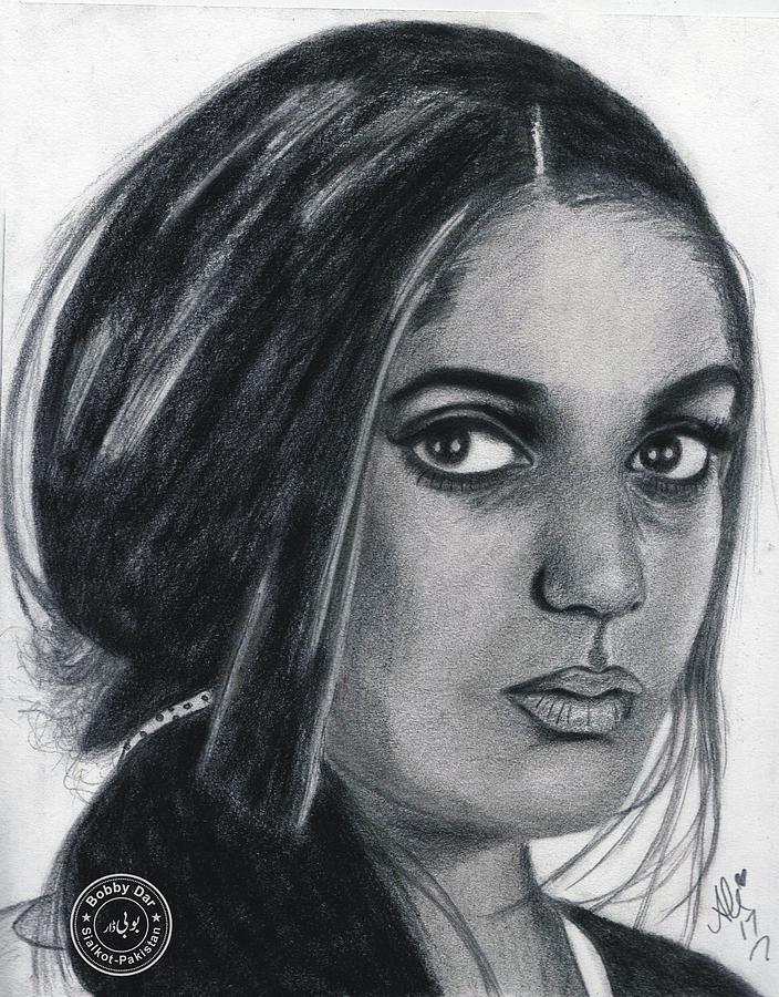 Anu Aggarwal Drawing by Bobby Dar - Fine Art America