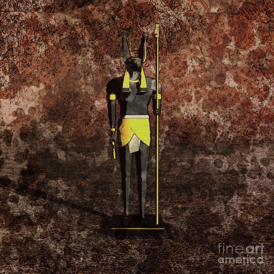 Anubis Digital Art - Anubis by Raphael Terra and Mary Bassett by Esoterica Art Agency