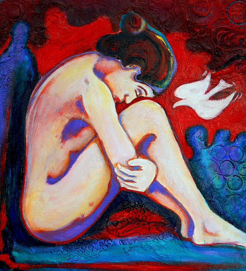 Dove Painting - Anxiety by Claudia Fuenzalida Johns