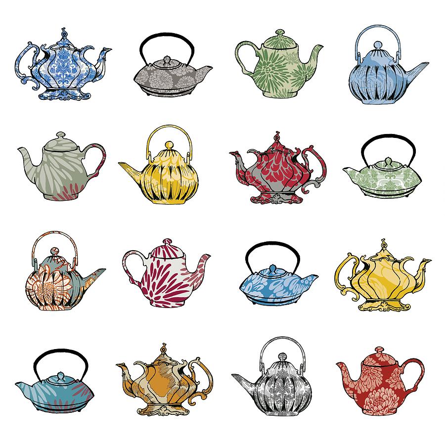 Tea Painting - Anyone for tea by Sarah Hough
