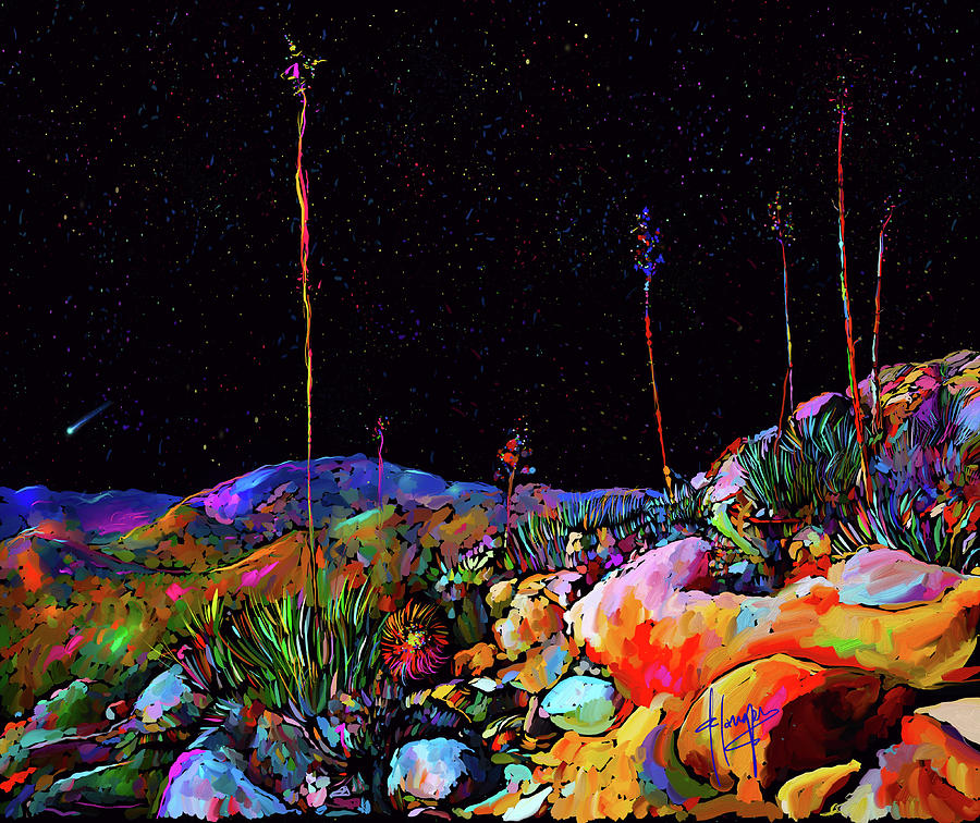 Anza Borrego Desert Rocks Painting by DC Langer