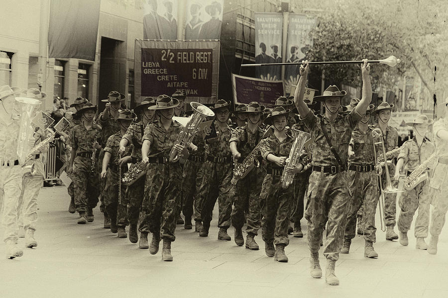 City Photograph - Anzac Day March - Cadets by Miroslava Jurcik