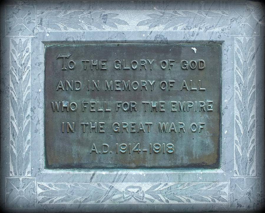 ANZAC Memorial Plaque Photograph by Guy Pettingell