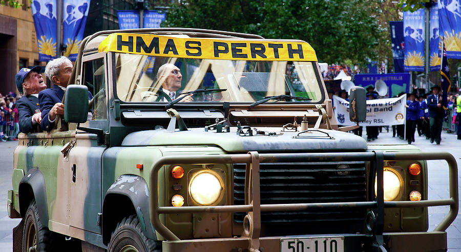 City Photograph - Anzac Parade  HMAS Perth by Miroslava Jurcik