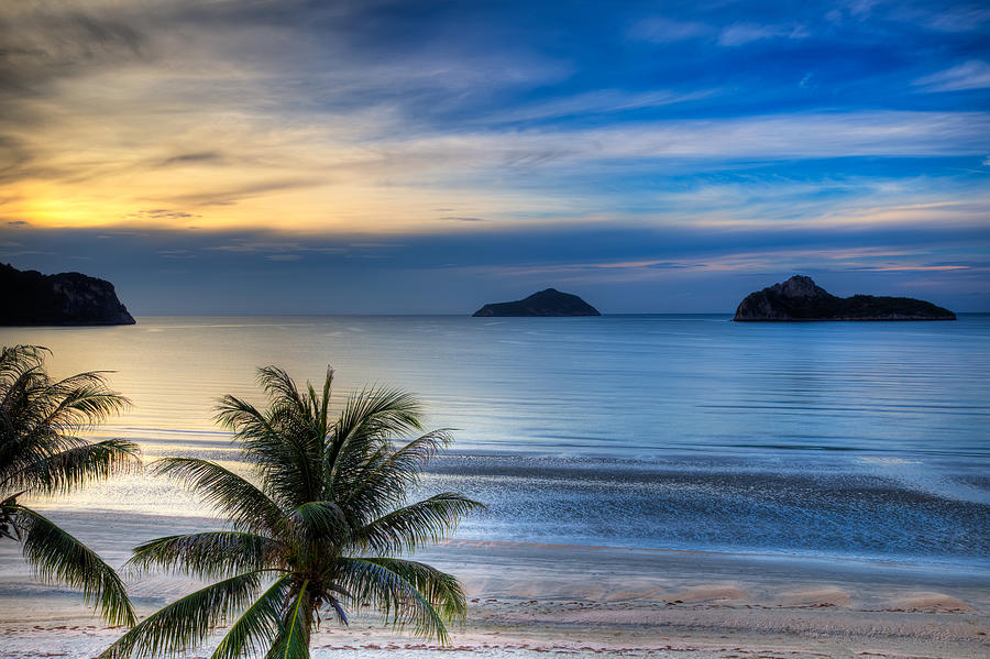 Sunset Photograph - Ao Manao Bay by Adrian Evans