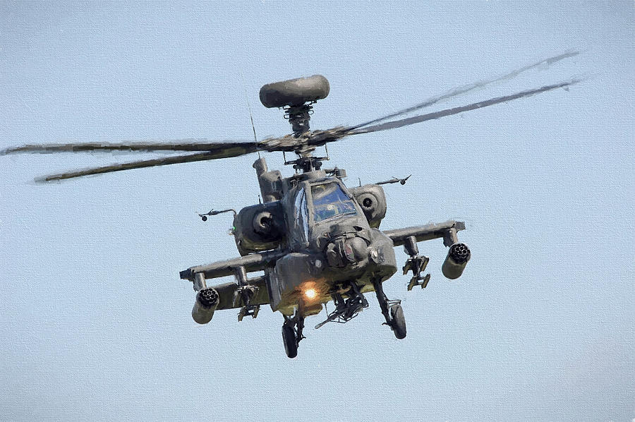 Apache Attack Helicopter 2 Digital Art by Roy Pedersen