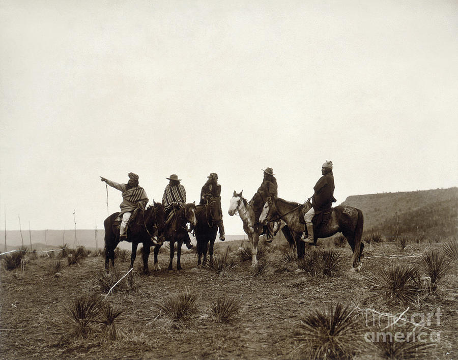 The Lost Trail, c1903 Photograph by Edward Curtis