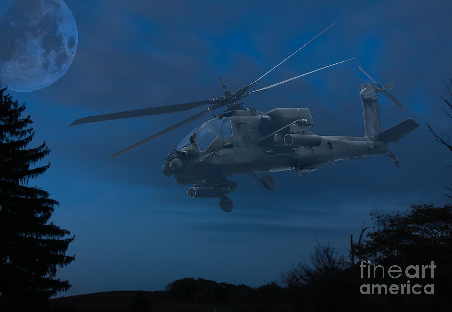 Apache Night Digital Art by Randy Steele