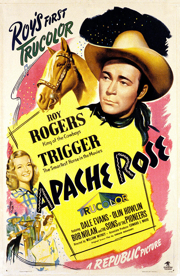 Apache Rose, Roy Rogers, Dale Evans Photograph by Everett
