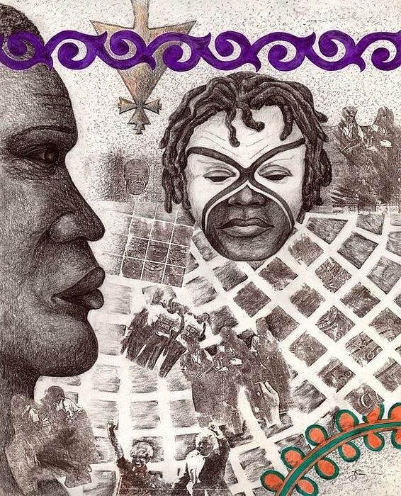 Apartheid Drawing by Xan Gilligan