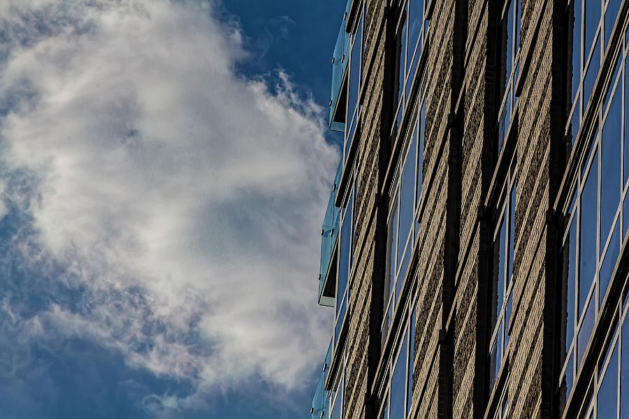 Apartment Building Sky and Clouds Photograph by Robert Ullmann
