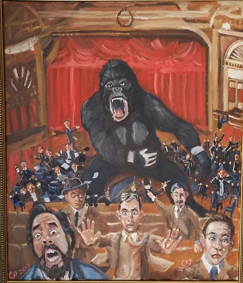 Ape Anxiety Painting By Charles Paine Fine Art America