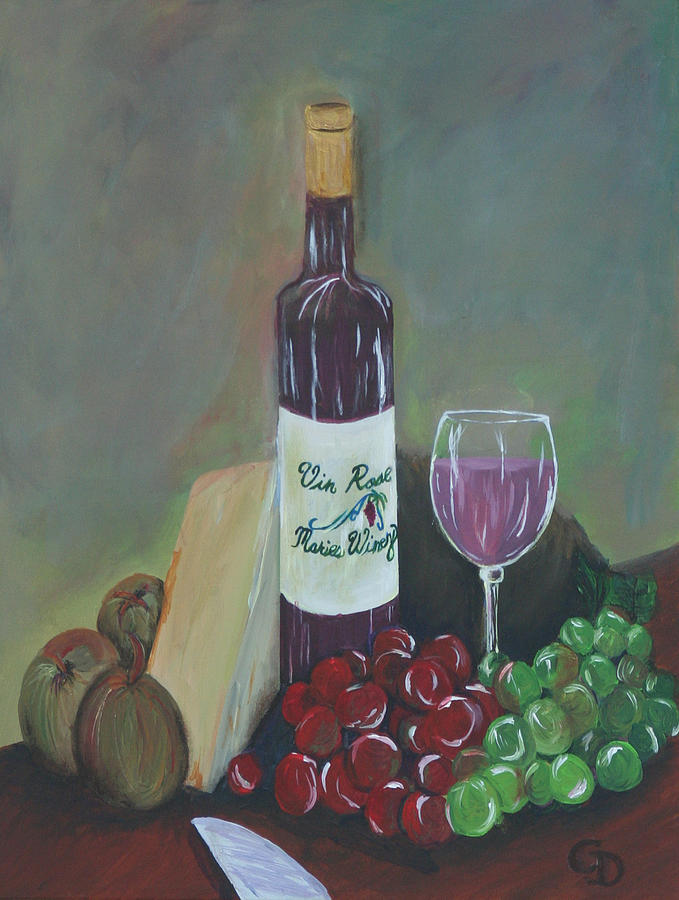 Aperitif And Appetizer Ingredients Painting by Gail Daley