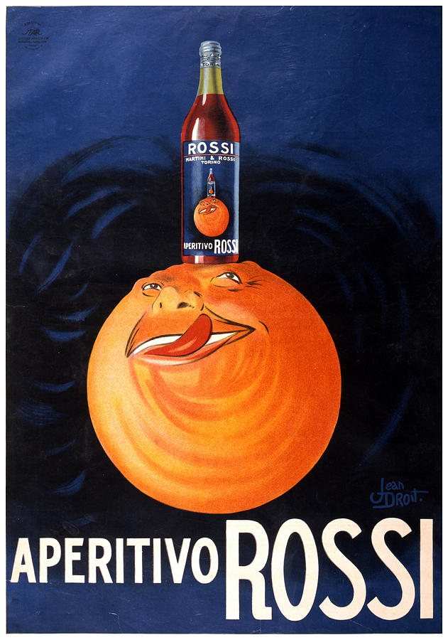 Aperitivo Rossi - Alcoholic Beverages - Vintage Advertising Poster Mixed Media
