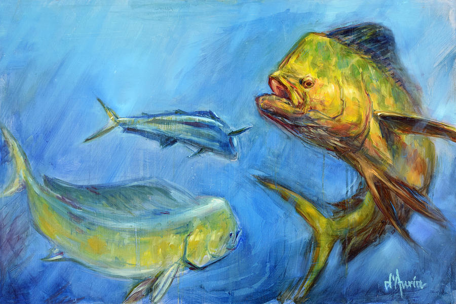 Fish Painting - Apex by Tom Dauria