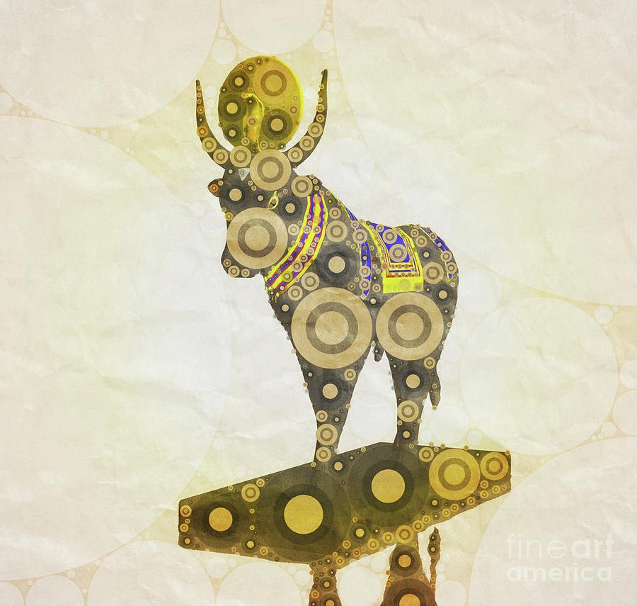 Fantasy Digital Art - Apis God of Egypt by Mary Bassett by Esoterica Art Agency