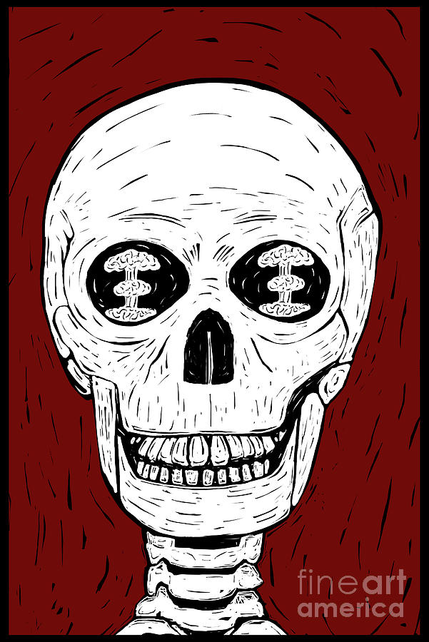 Apocalypse Skull Digital Art by Clayton Bastiani