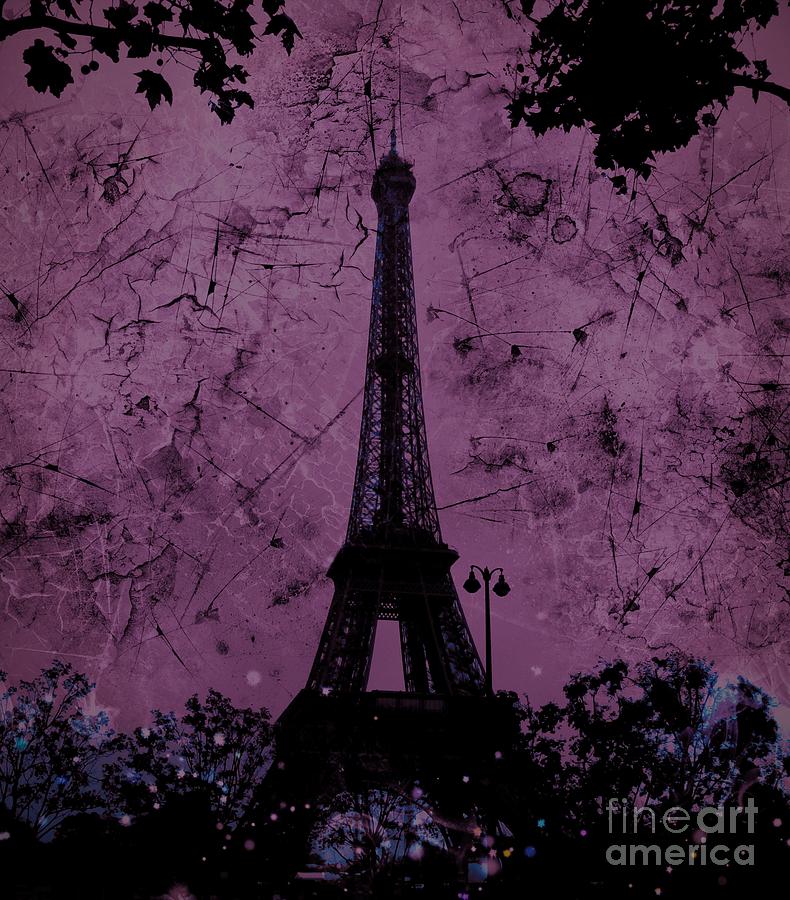 Apocalyptic Garden Party Eiffel Tower 55 Digital Art by Marina McLain
