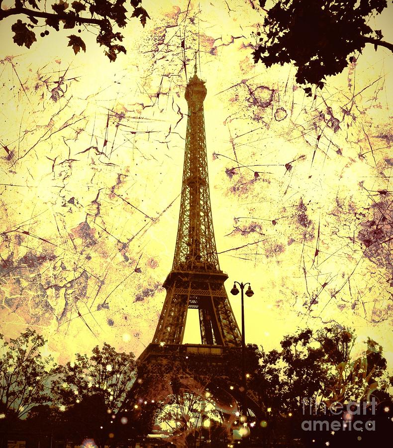 Apocalyptic Garden Party Eiffel Tower 59 Digital Art by Marina McLain