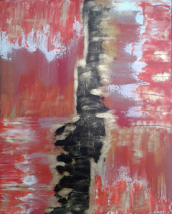 Red Painting - Apocalyptic Hell Theory by Andreea J Red Painting - Apocalyptic Hell Theory by Andreea J
