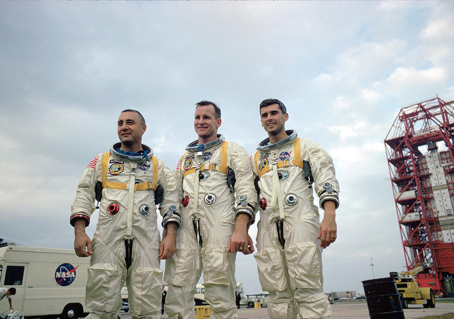 Apollo 1 crew in training Photograph by Paul Fearn