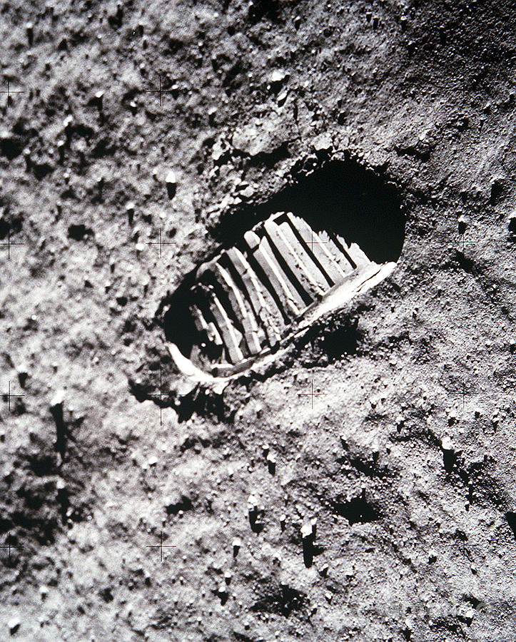 Apollo 11 Footprint on the Moon Photograph by NASA Science Source