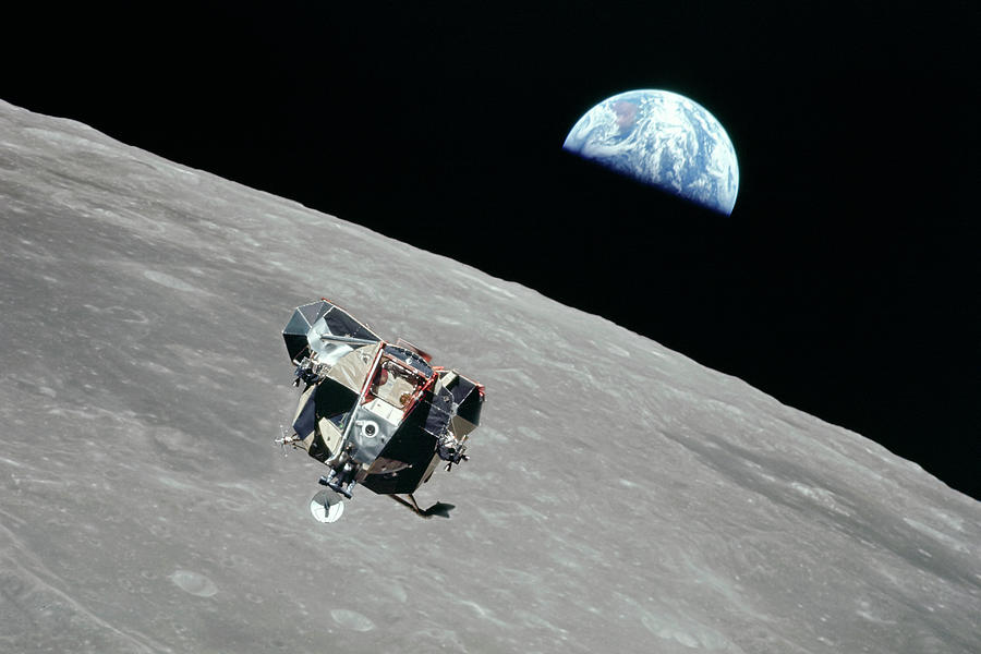 Space Photograph - Apollo 11 by Peter Chilelli