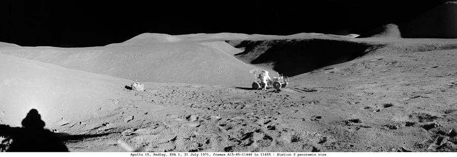 Apollo 15 Misson, Lunar Panoramas, Nasa Painting