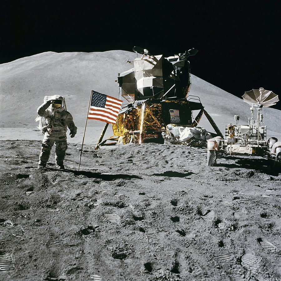 Apollo 15 Moon Landing Photograph by Bill Cannon - Fine Art America