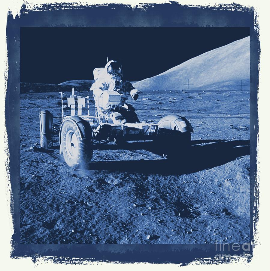 Apollo 17 Lunar Rover - Nasa Digital Art