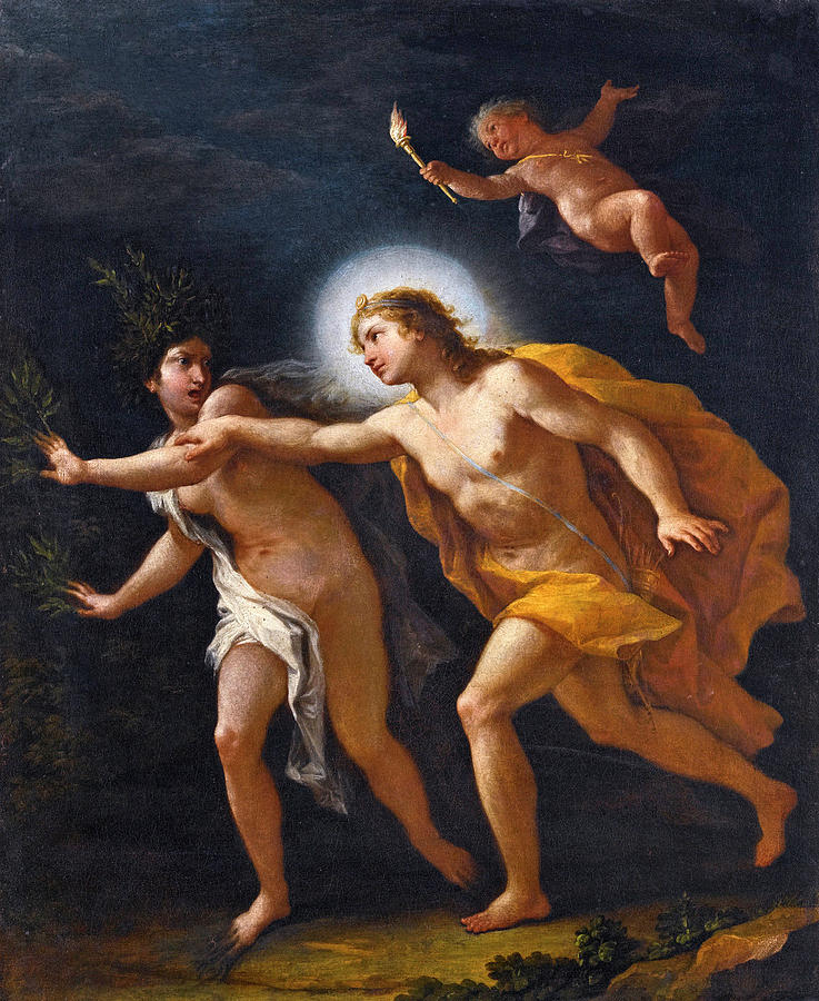 Apollo and Daphne Painting by Paolo de Matteis
