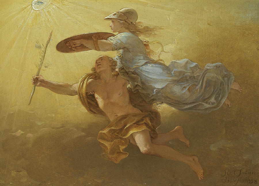 Apollo and Minerva Painting by Simon Julien