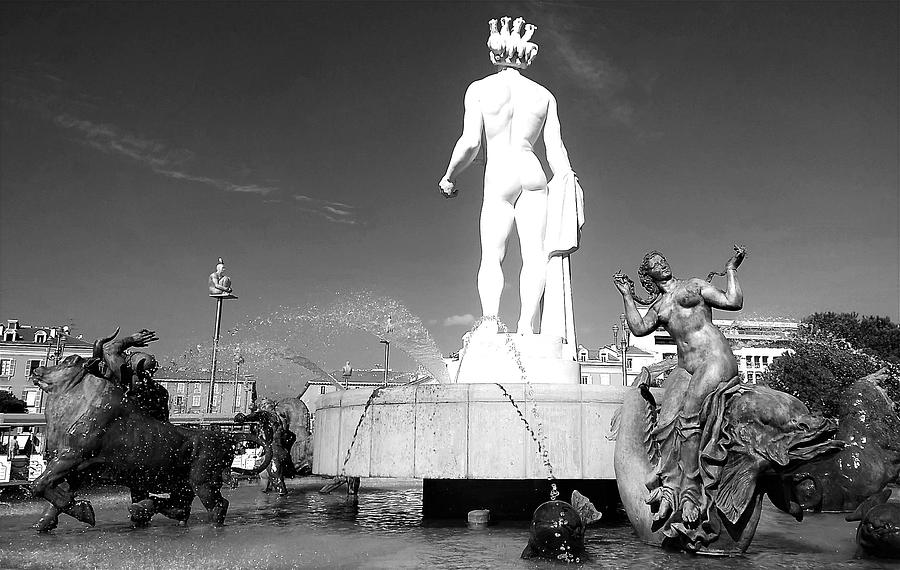 Apollo at Fontaine du Soleil, Nizza, France Photograph by Monique Wegmueller
