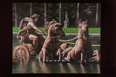 Apollo Fountain At Versailles Painting by Joseph Greenawalt