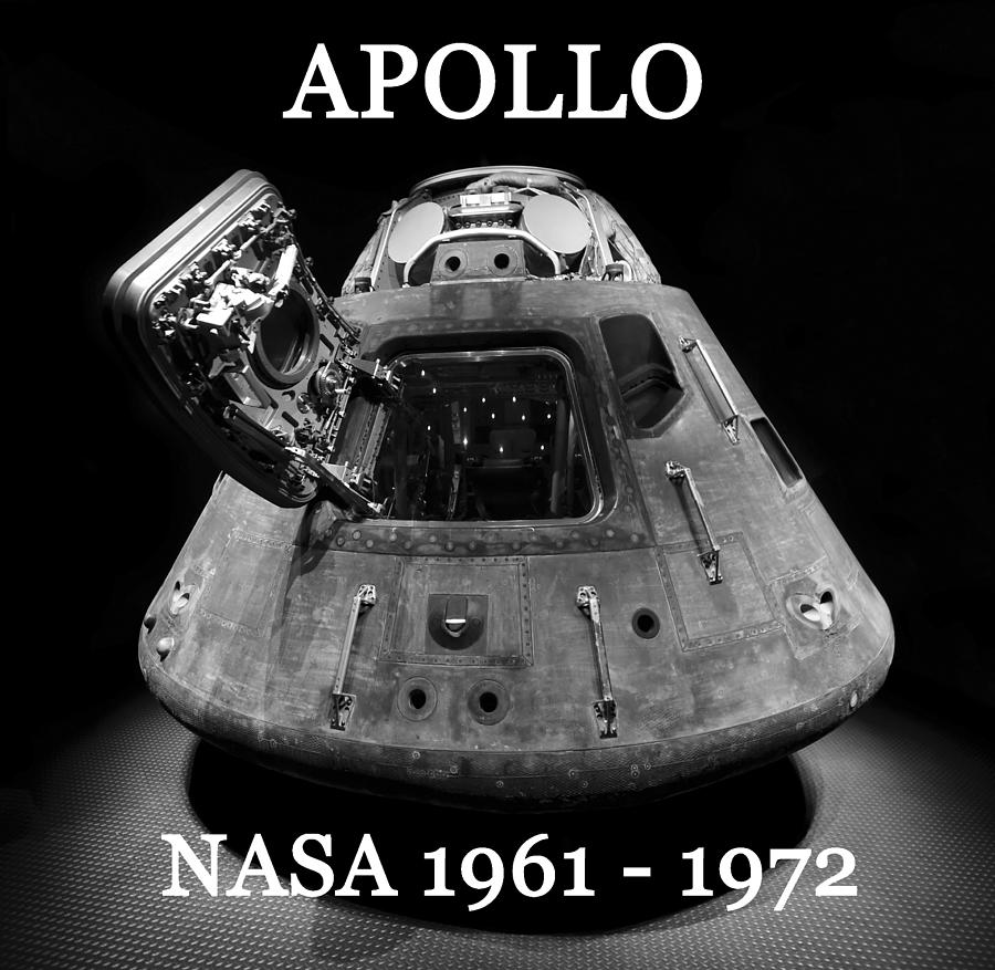 Apollo mission space capsule BW Photograph by David Lee Thompson