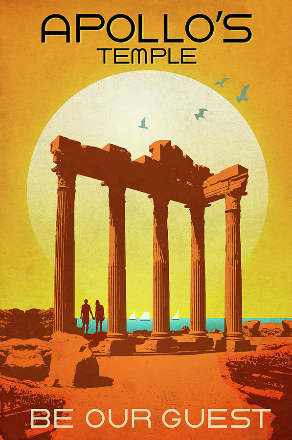 Turkey Painting - Apollos Temple, Ancient ruin, Turkey by Long Shot