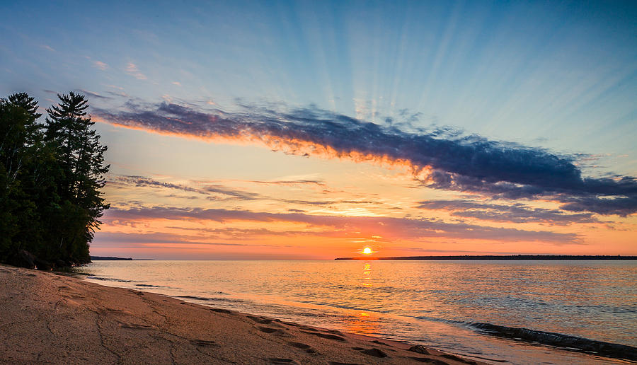 Apostle Islands Sunset Photograph by Rikk Flohr