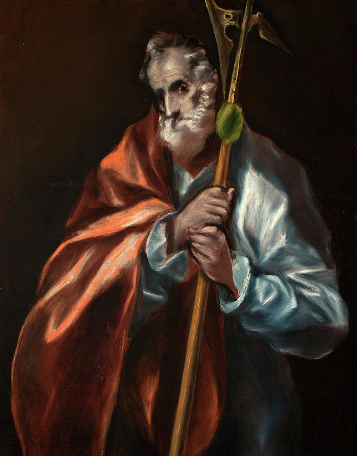 Apostle Saint Thaddeus, Jude Painting by El Greco