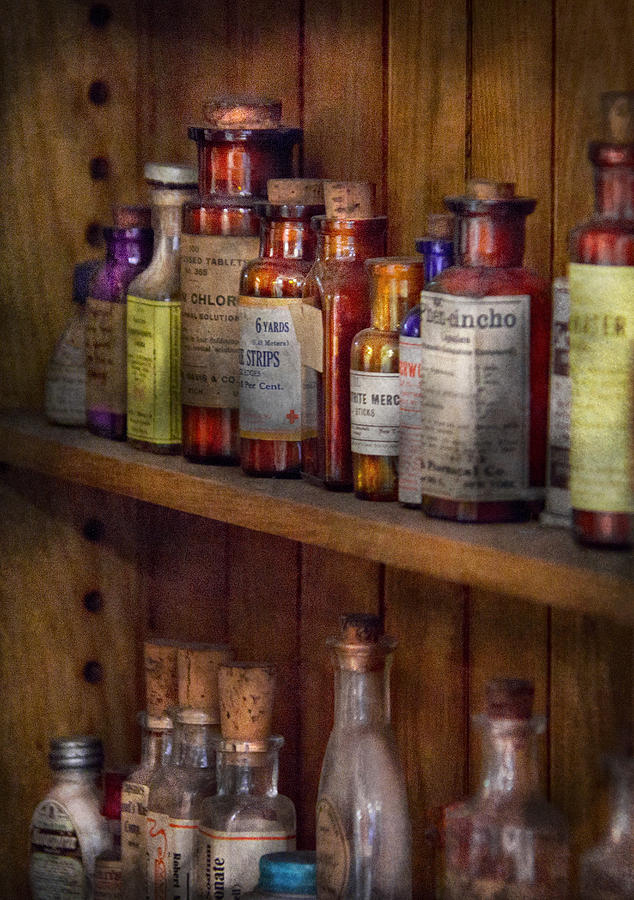Apothecary - Inside the Medicine Cabinet  Photograph by Mike Savad