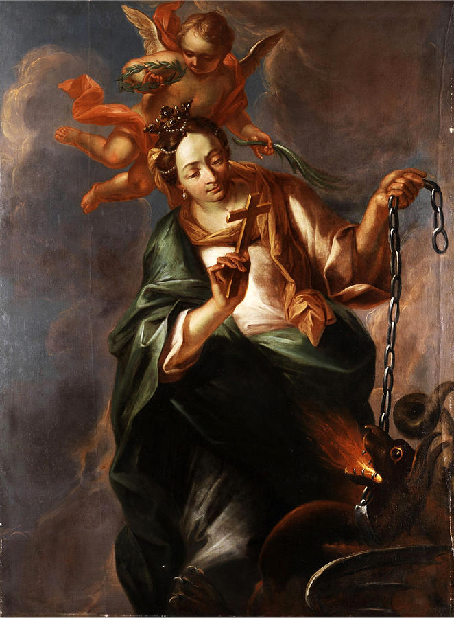 Apotheosis of Saint Margaret Painting by Michael Willmann