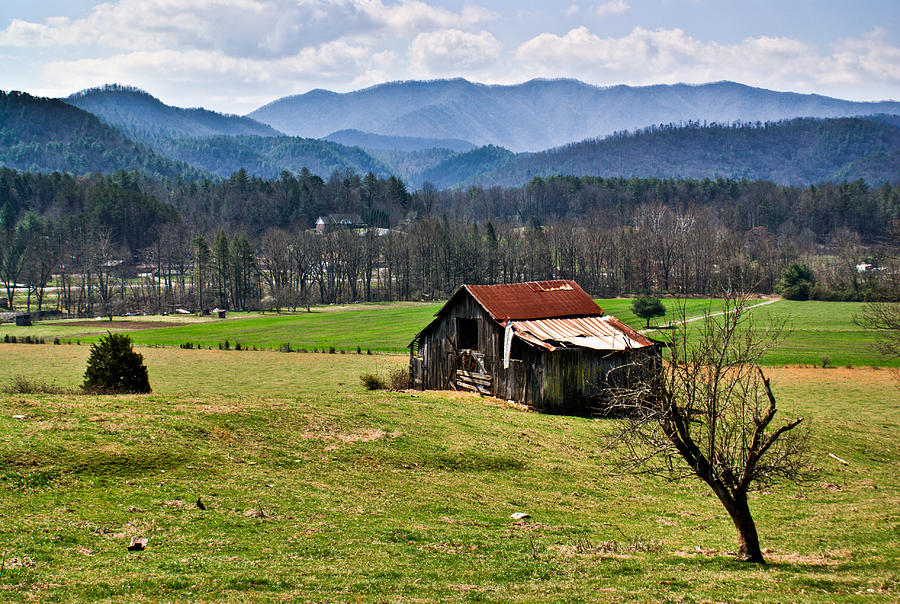 Mountain Photograph - Appalachian Farm Barn by Douglas Barnett